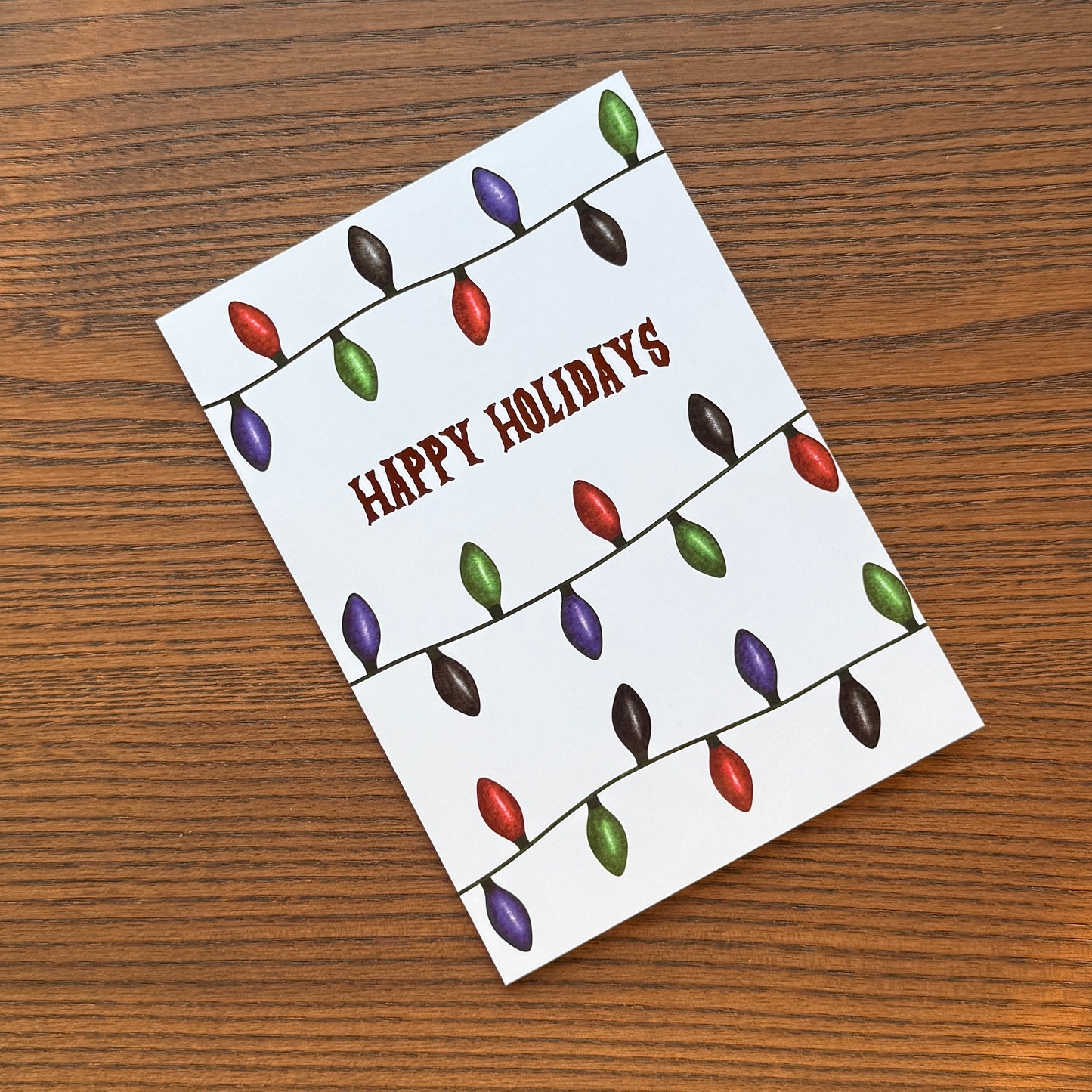Happy Holidays Foil Greeting Card