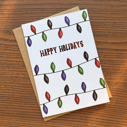 Happy Holidays Foil Greeting Card