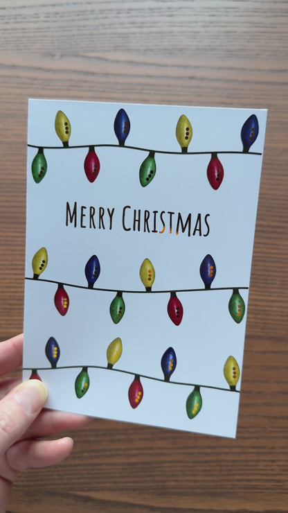 Merry Christmas Foil Greeting Card